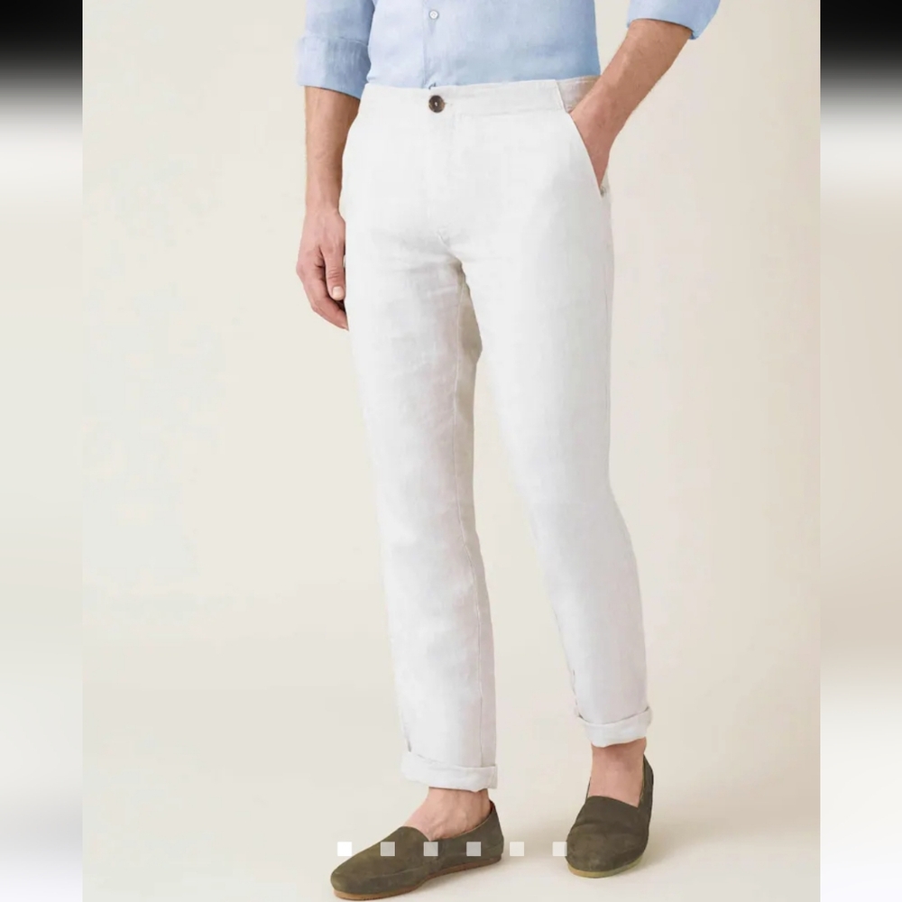 Luca Faloni 100% linen pants size 36